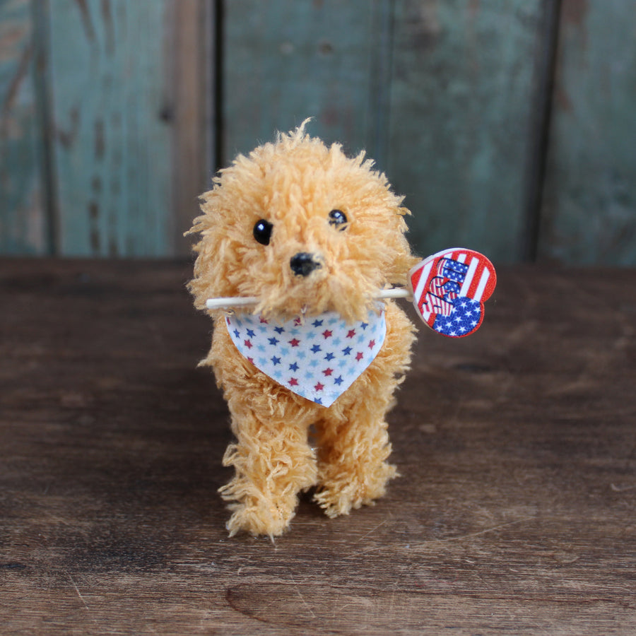 Patriotic Doodle Dog Ornament