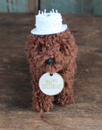 Happy Birthday Doodle Dog Ornament in Gift Box