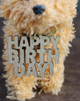 Happy Birthday Doodle Dog Ornament in Gift Box