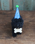 Happy Birthday Doodle Dog Ornament in Gift Box