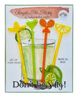 Fiesta Don't Be Salty Margarita Acrylic Stir Sticks