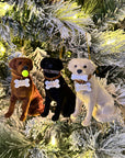 Sitting Labrador Retriever Ornament – Custom Name & Fetch Design