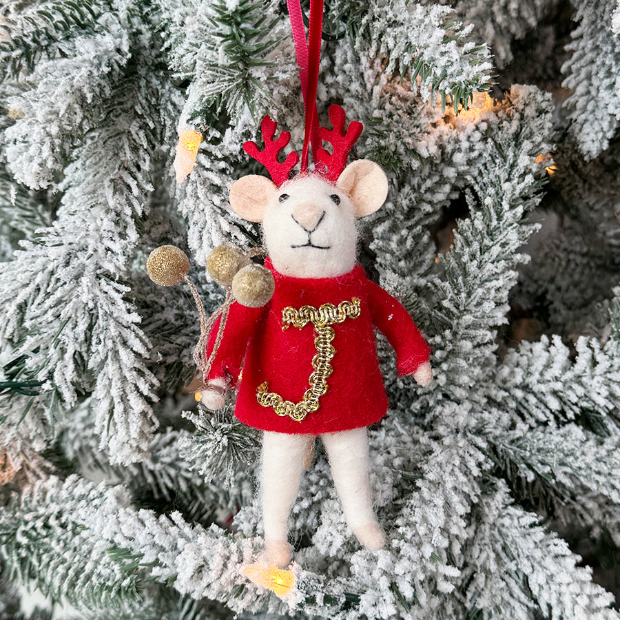 Joy Mouse Ornament (Set of 3)