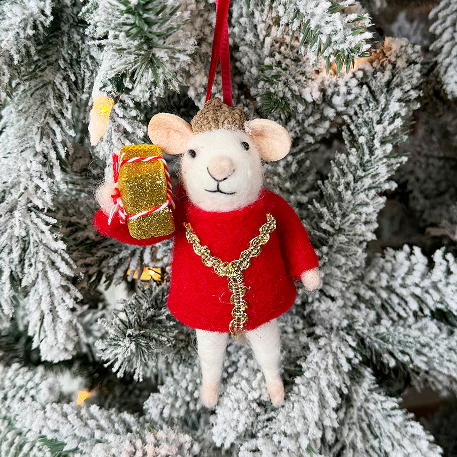 Joy Mouse Ornament (Set of 3)