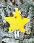 Lit Star Mouse Ornament