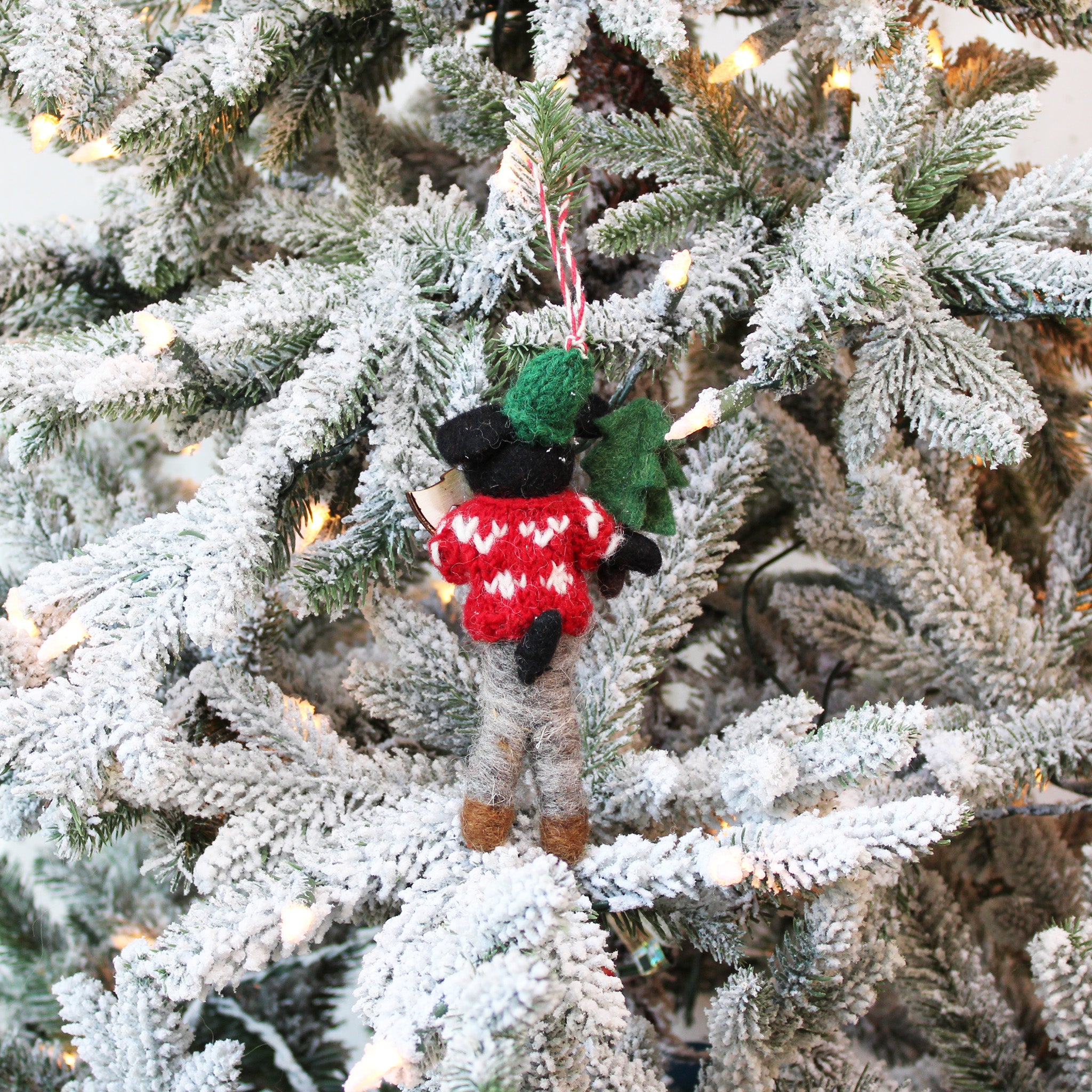 Lumberjack Dog Ornament