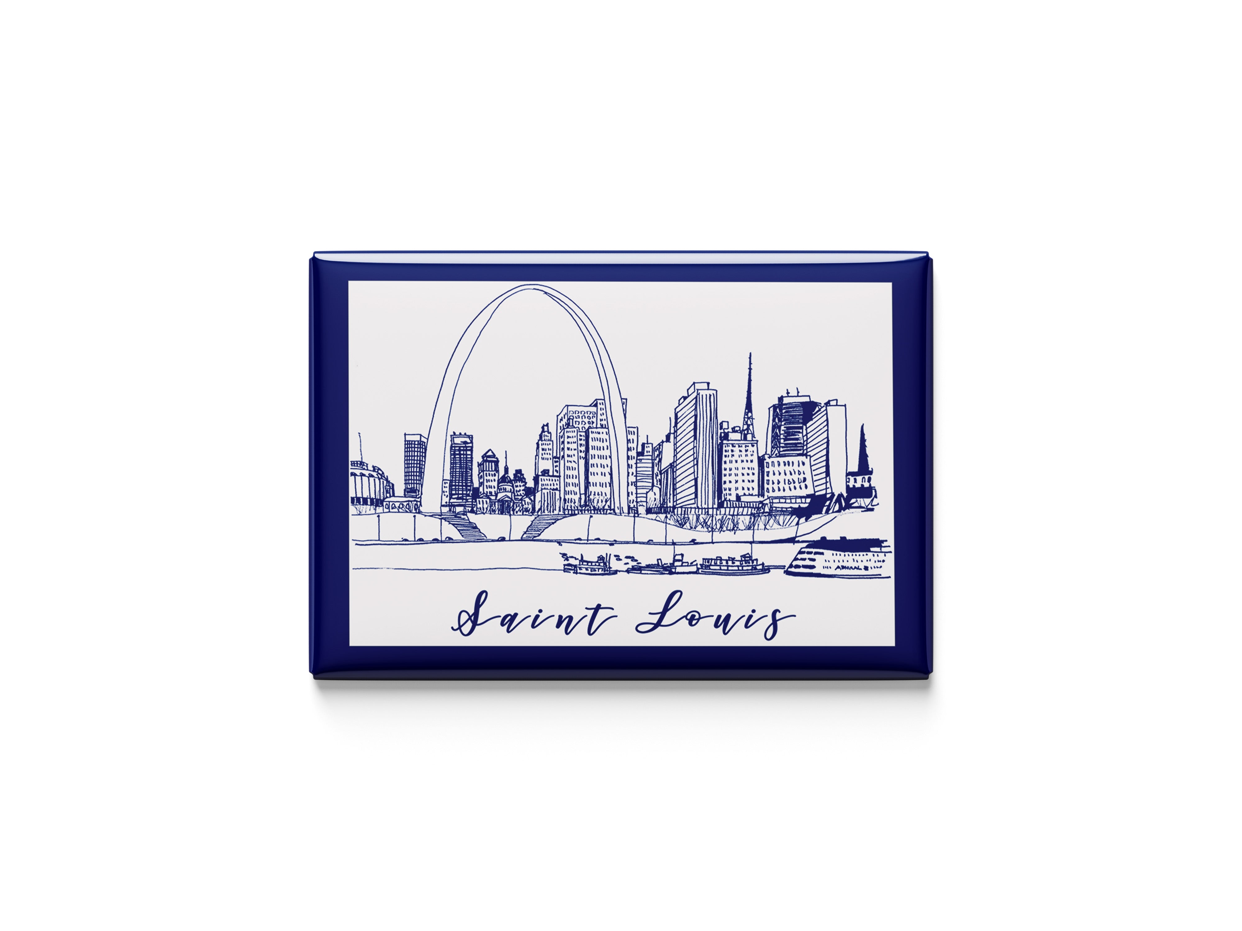 Saint Louis Skyline Kitchen Magnet