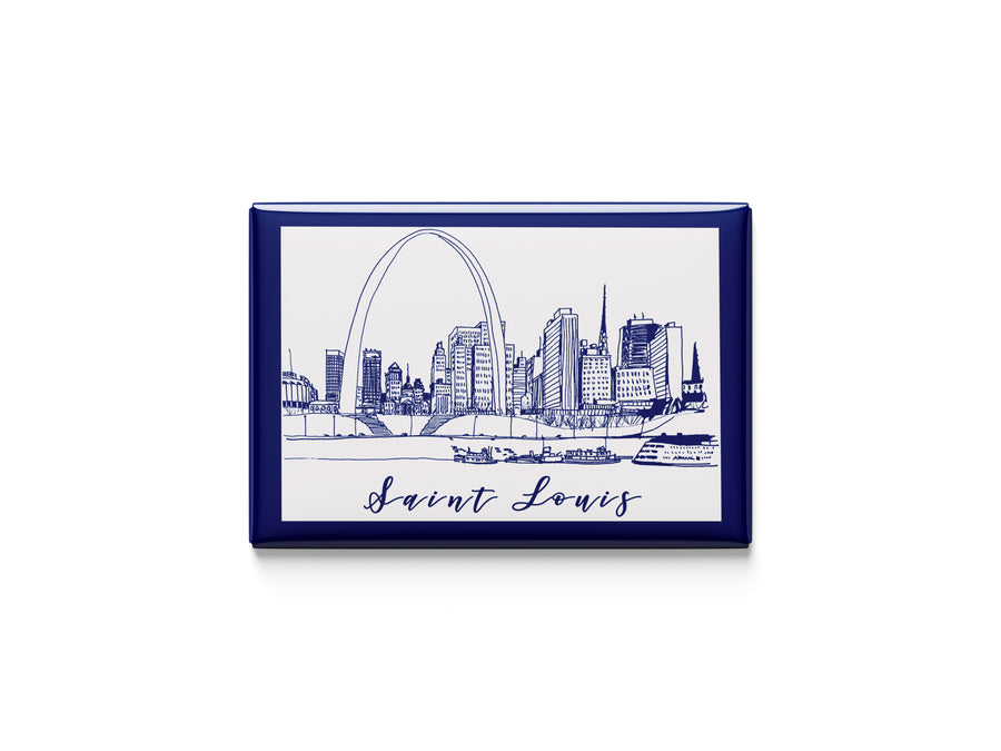 Saint Louis Skyline Kitchen Magnet
