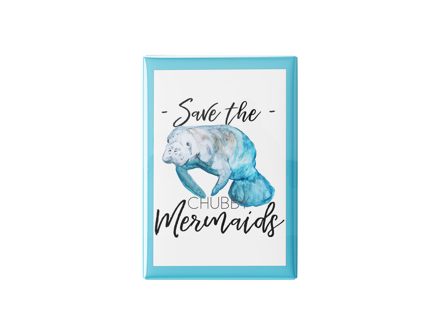 Chubby mermaid Kitchen Magnet
