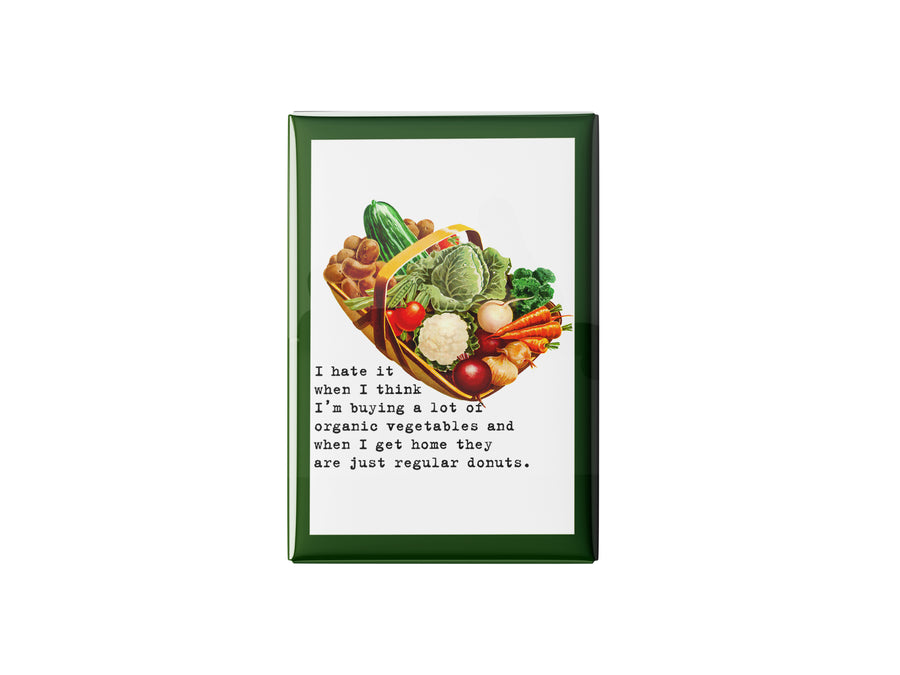 Organic Donuts Kitchen Magnet