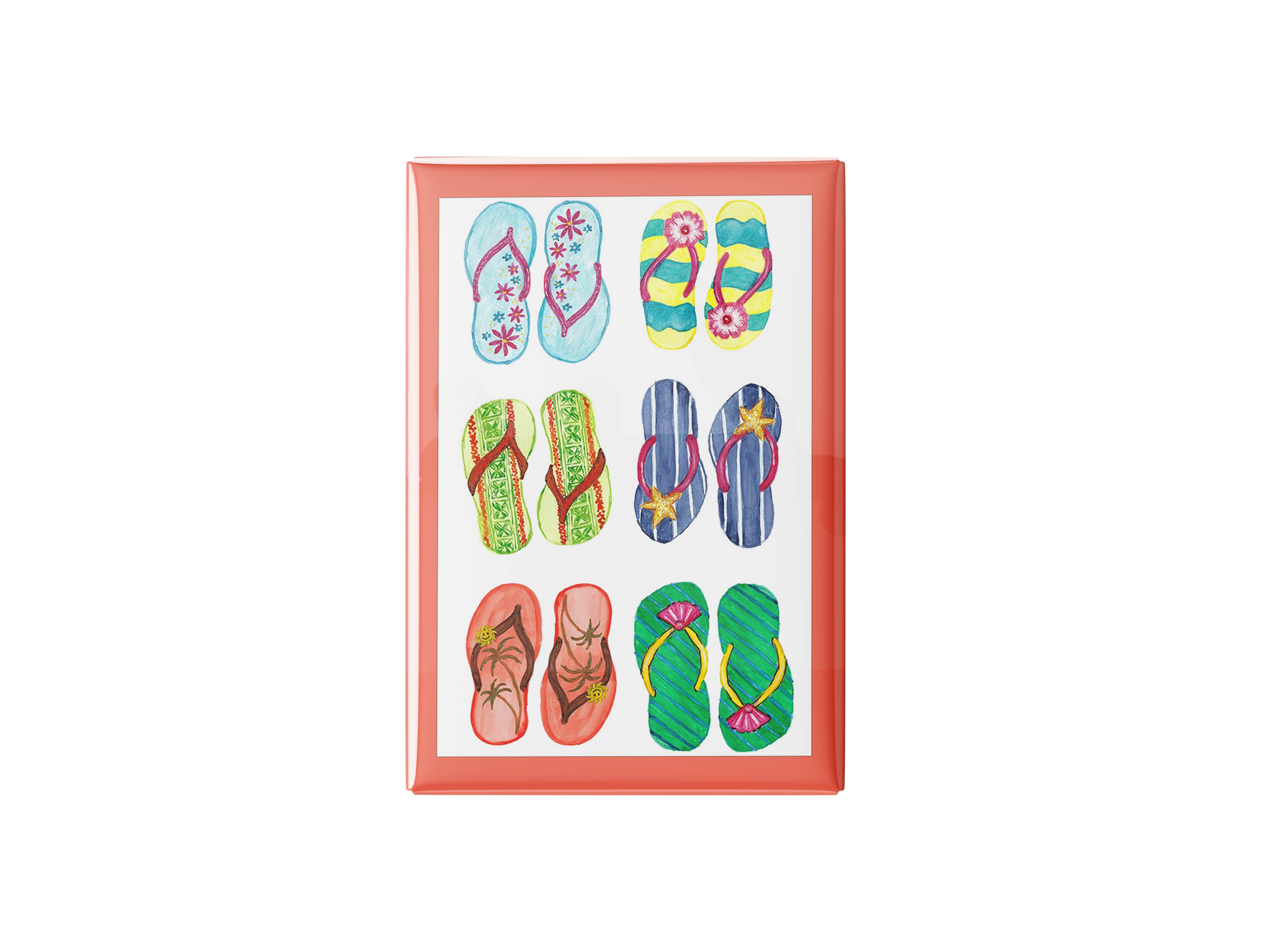 Flip Flops Kitchen Magnet