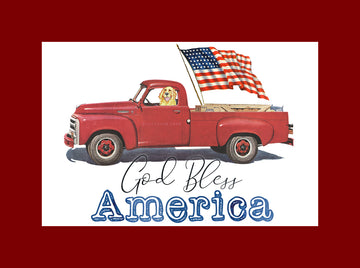 God Bless America Kitchen Magnet