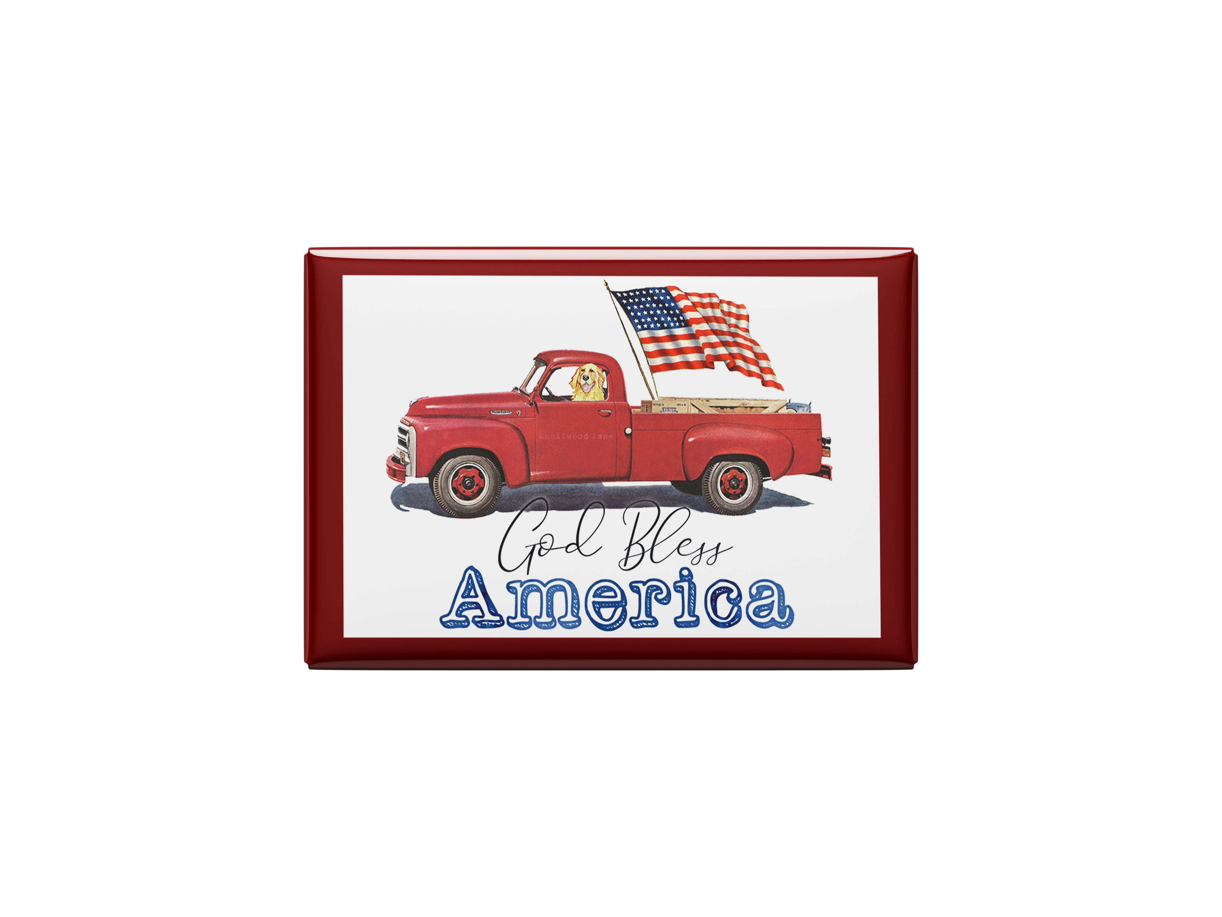 God Bless America Kitchen Magnet