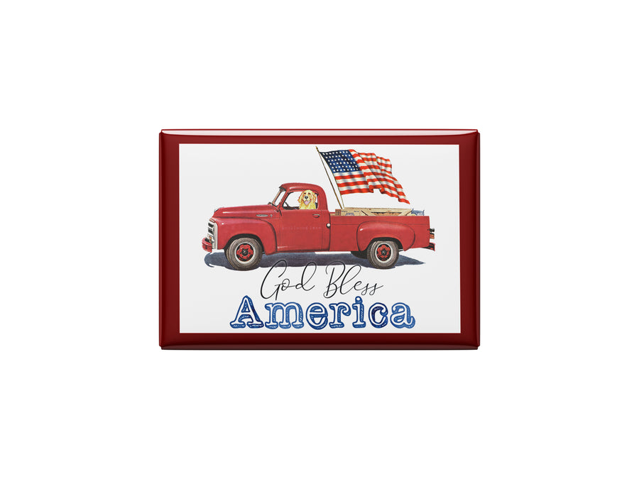 God Bless America Kitchen Magnet