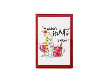 Making Spirits Bright Kitchen Magnet