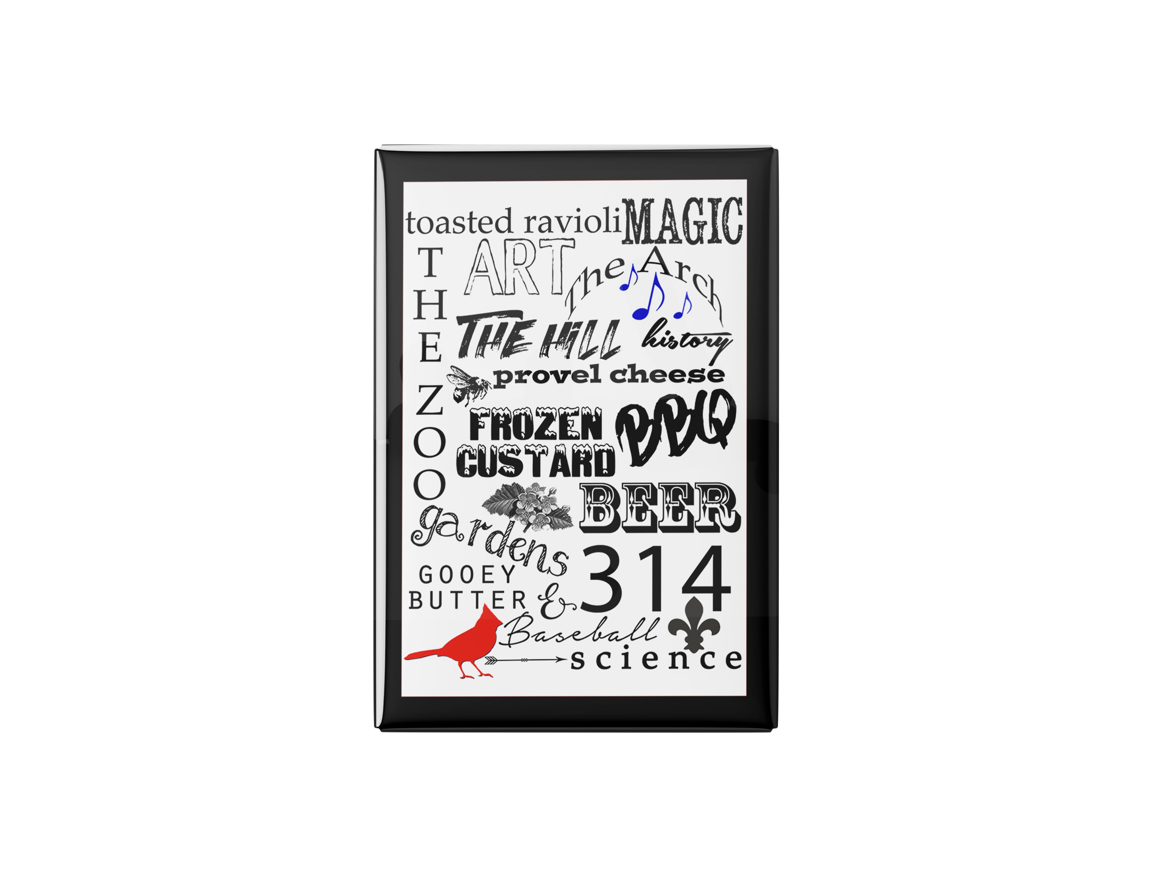 STL Collage Kitchen Magnet