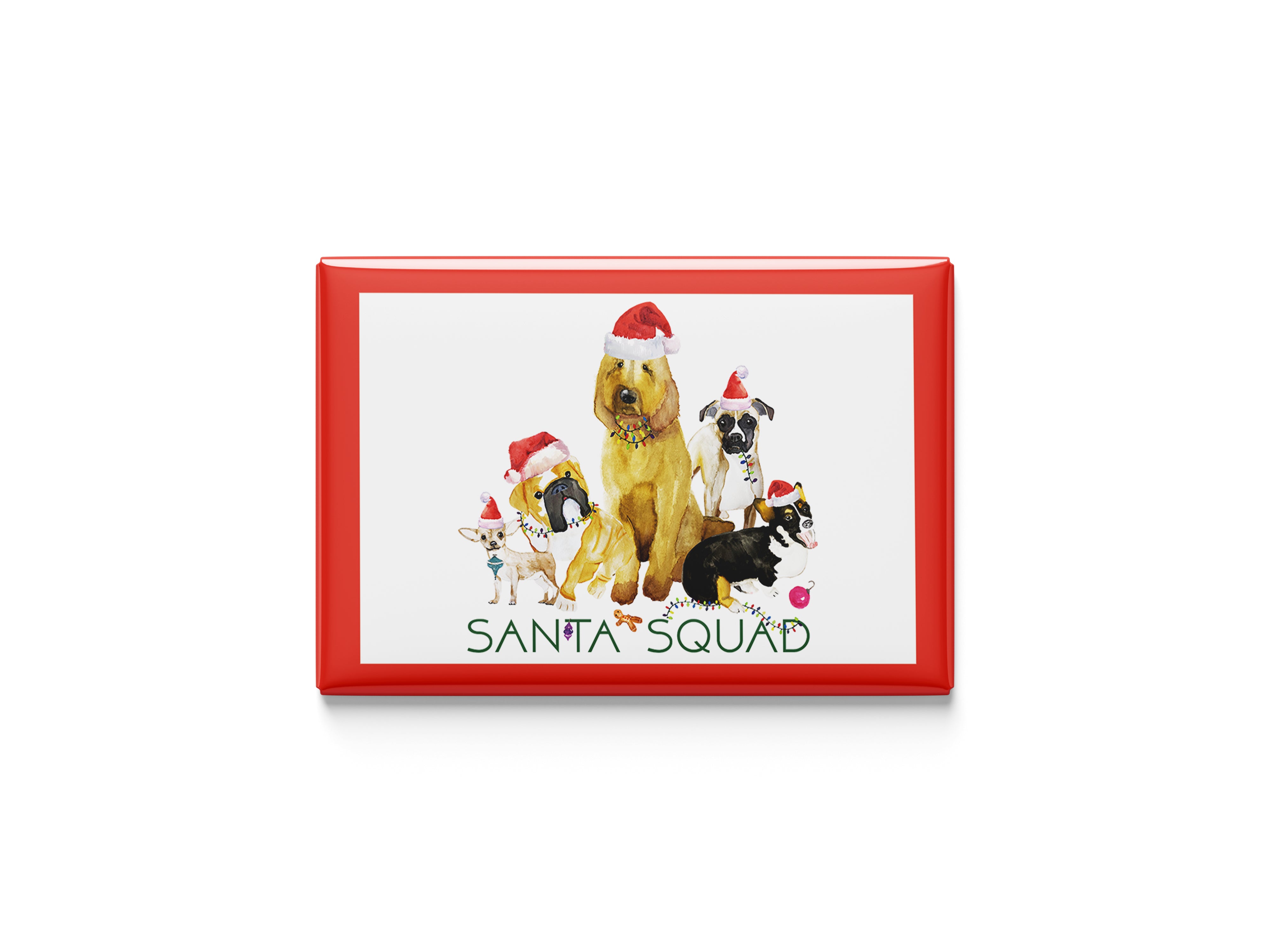 Santa Squad Kitchen Magnet