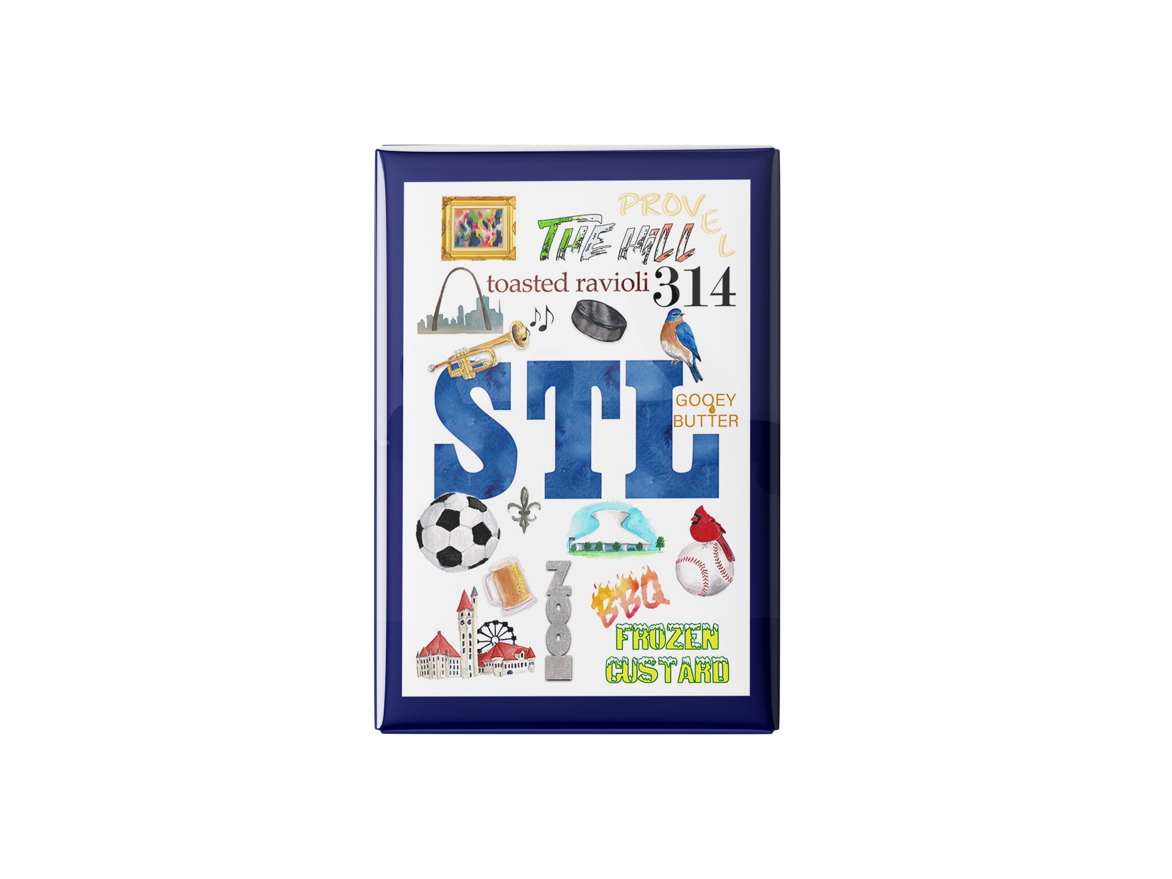 Saint Louis Colage Kitchen Magnet