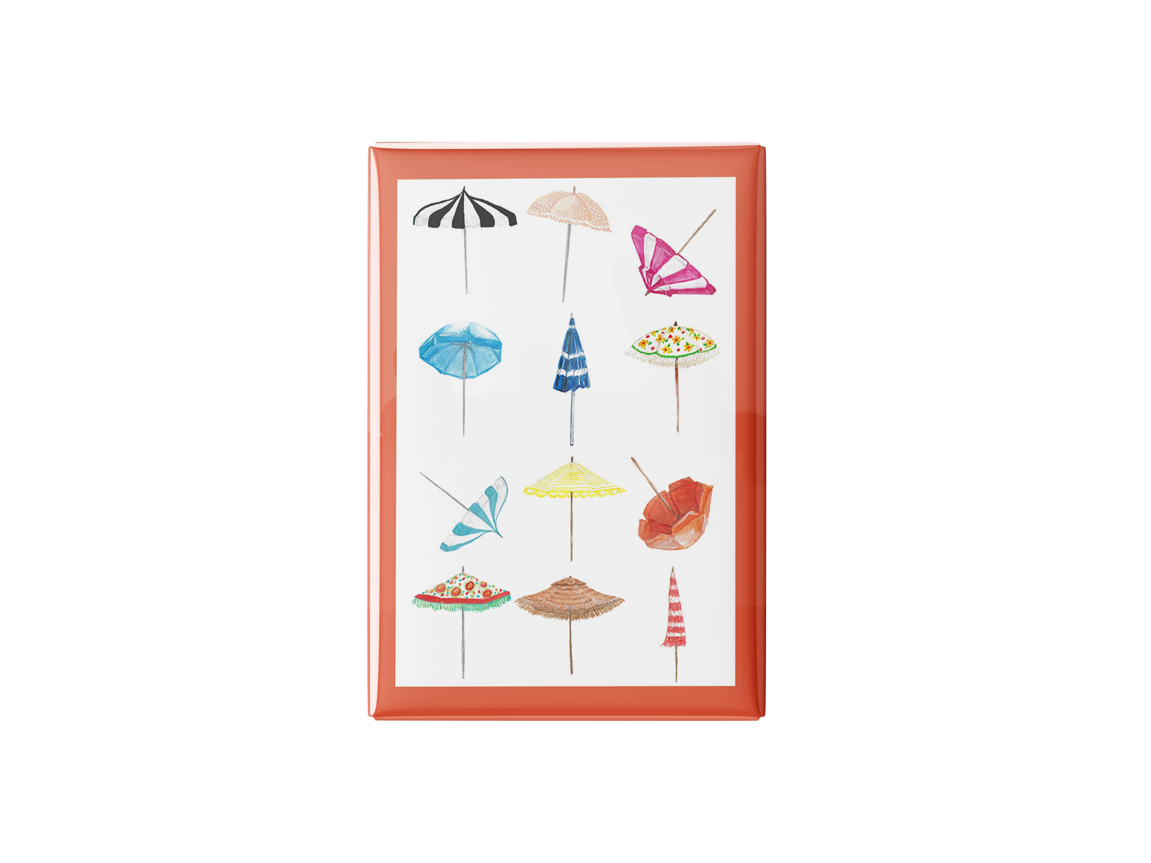 Umbrella Collage Kitchen Magnet