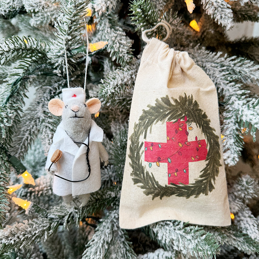 Medical Mouse Ornament