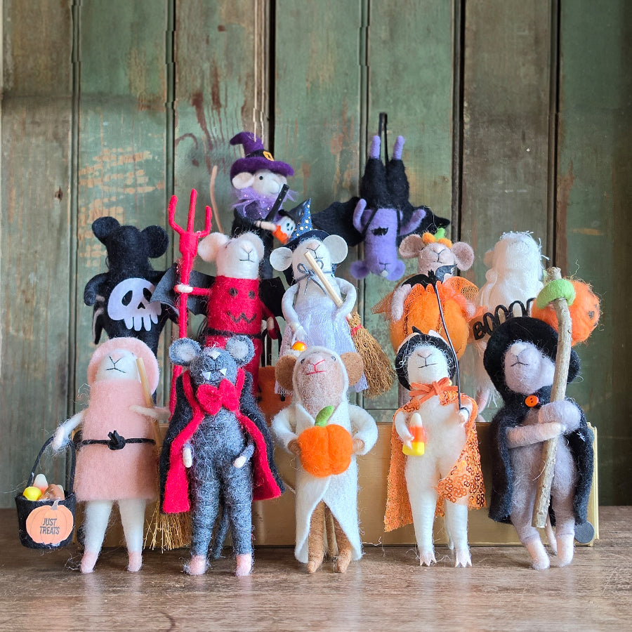 Halloween Costume Mouse Ornaments