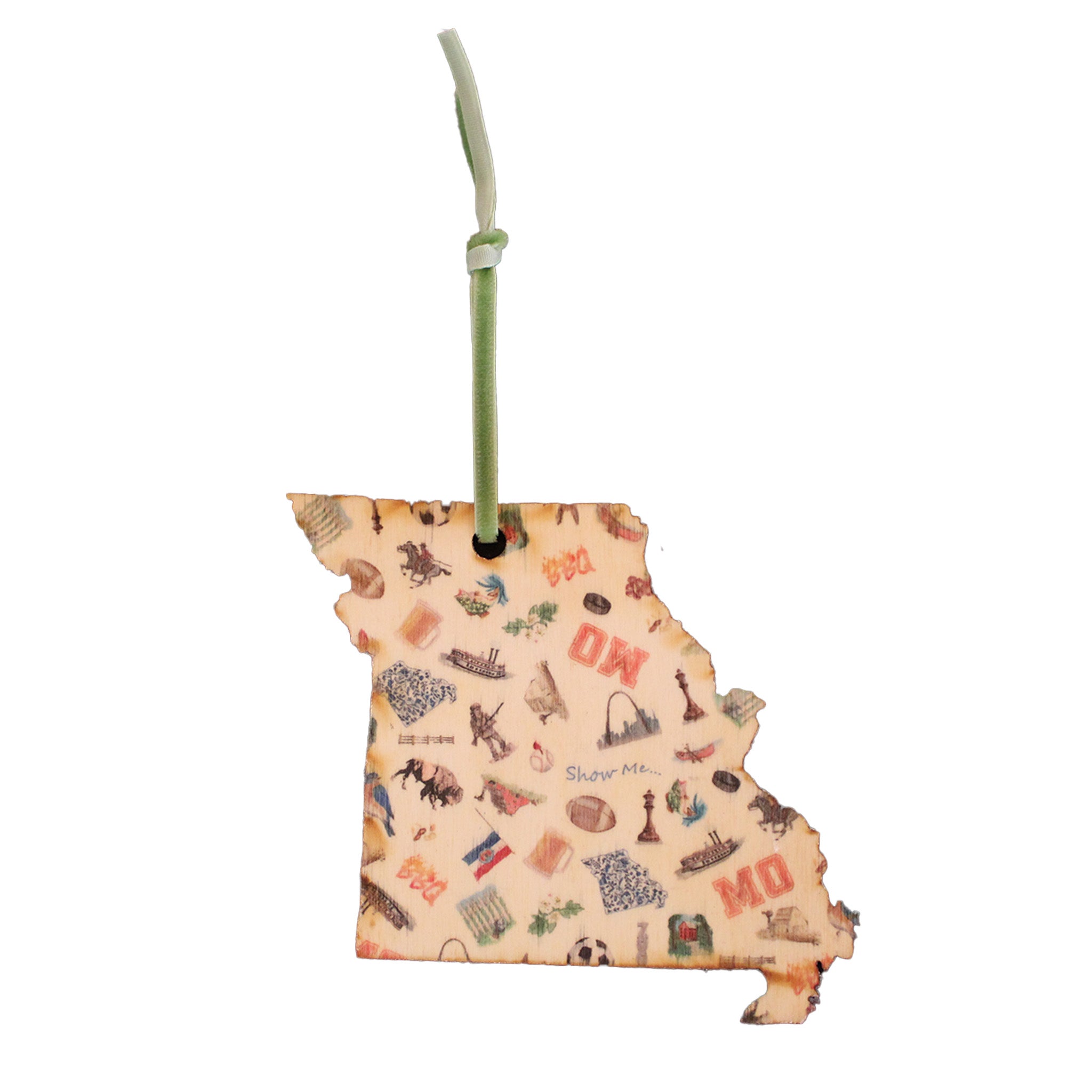 Plywood Missouri Wood Ornament