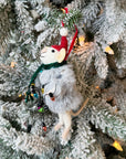 Mouse w/ Faux Fur Coat Ornament