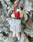 Mouse w/ Faux Fur Coat Ornament