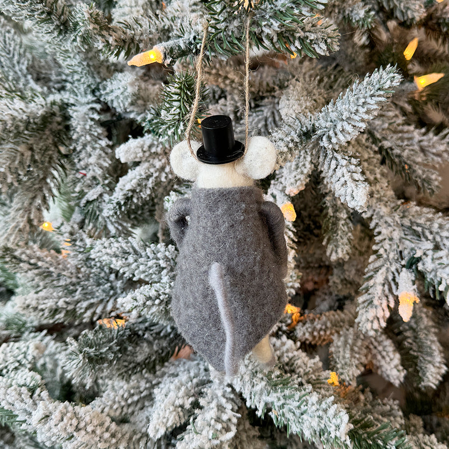 Mouse in Tux Ornament