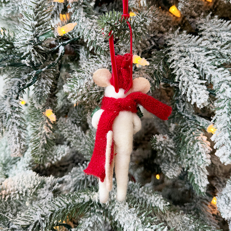Mouse & Snowman Ornament