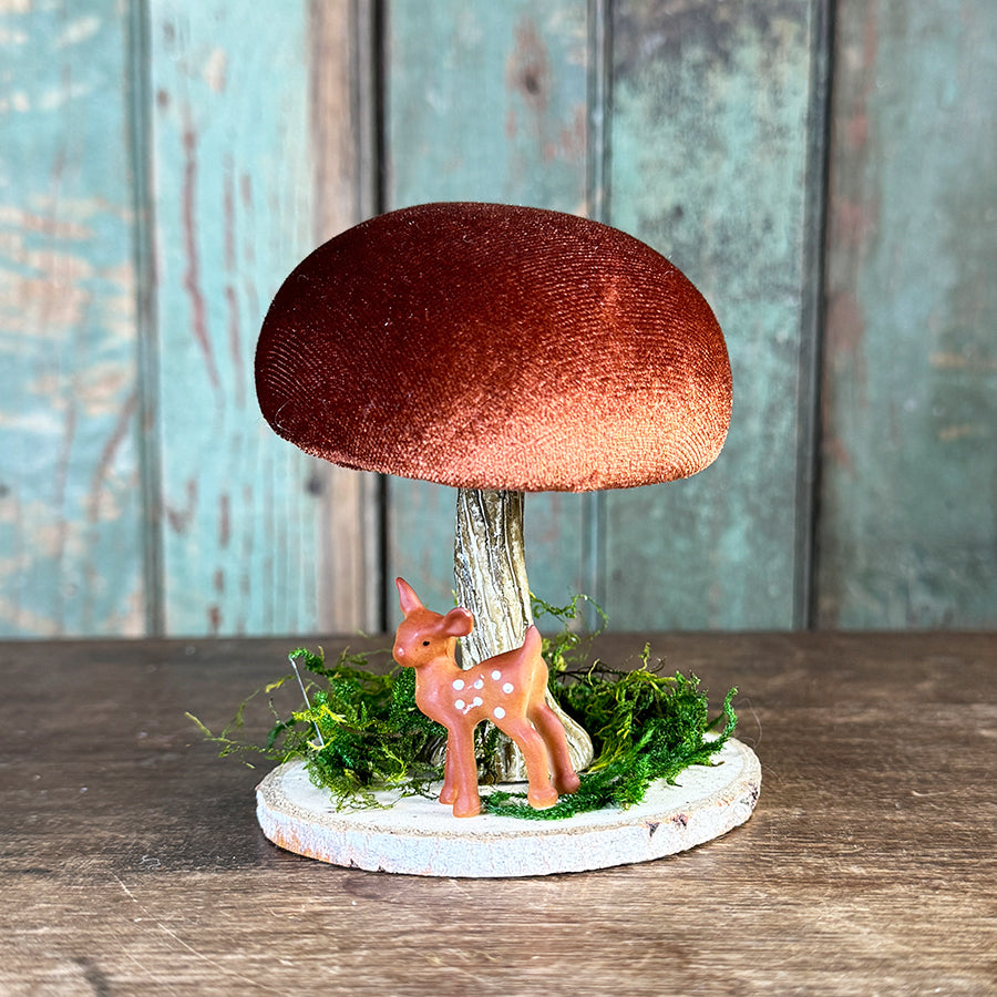 Velvet Mushroom With Greenery