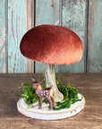 Velvet Mushroom With Greenery