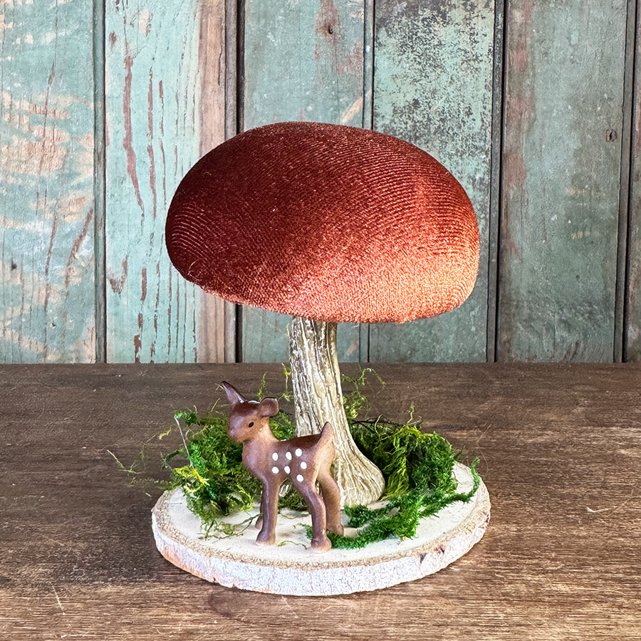 Velvet Mushroom With Greenery