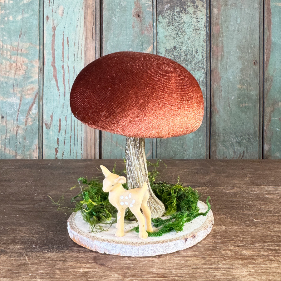 Velvet Mushroom With Greenery