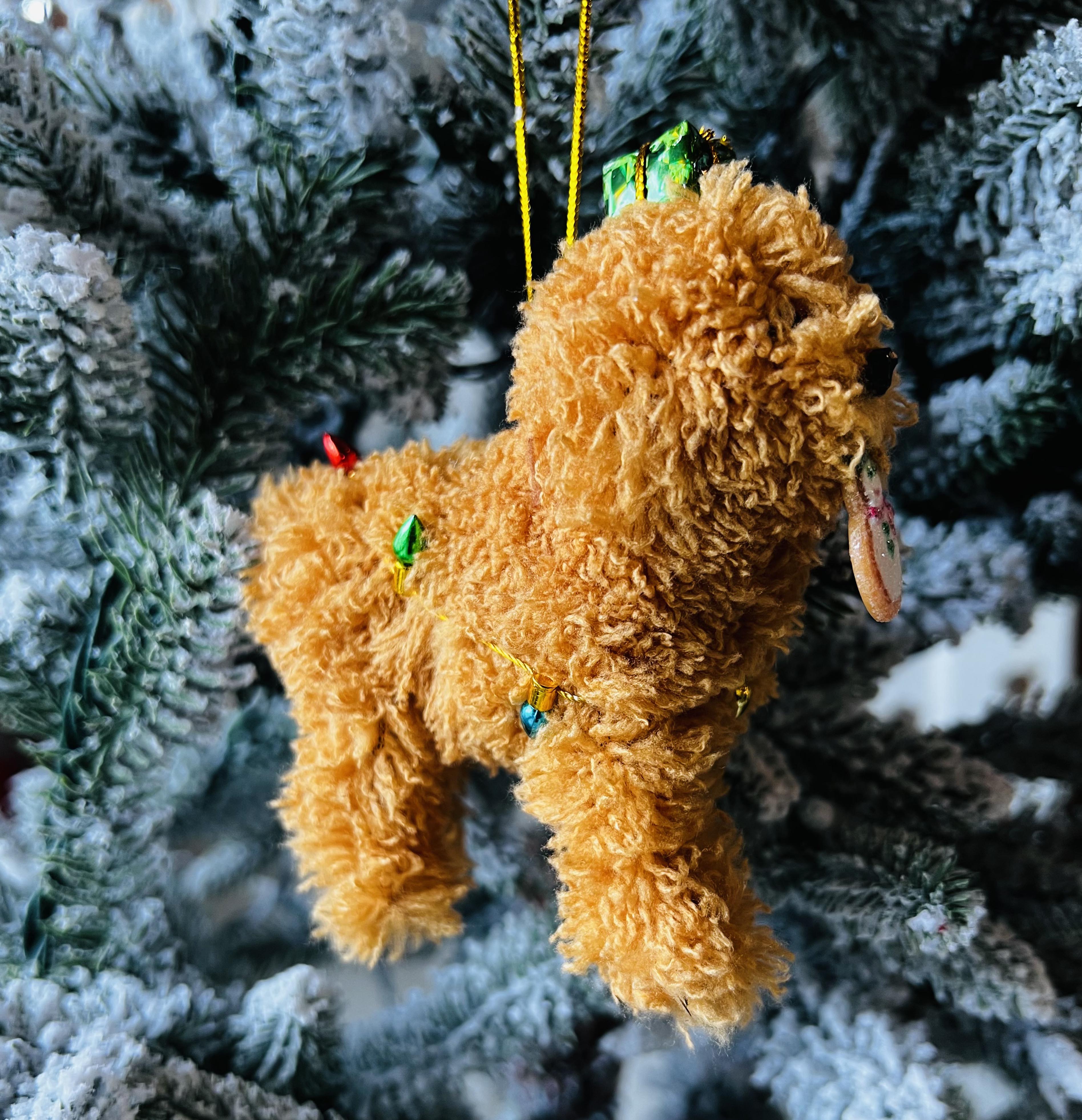 Naughty Doodle Dog Ornament