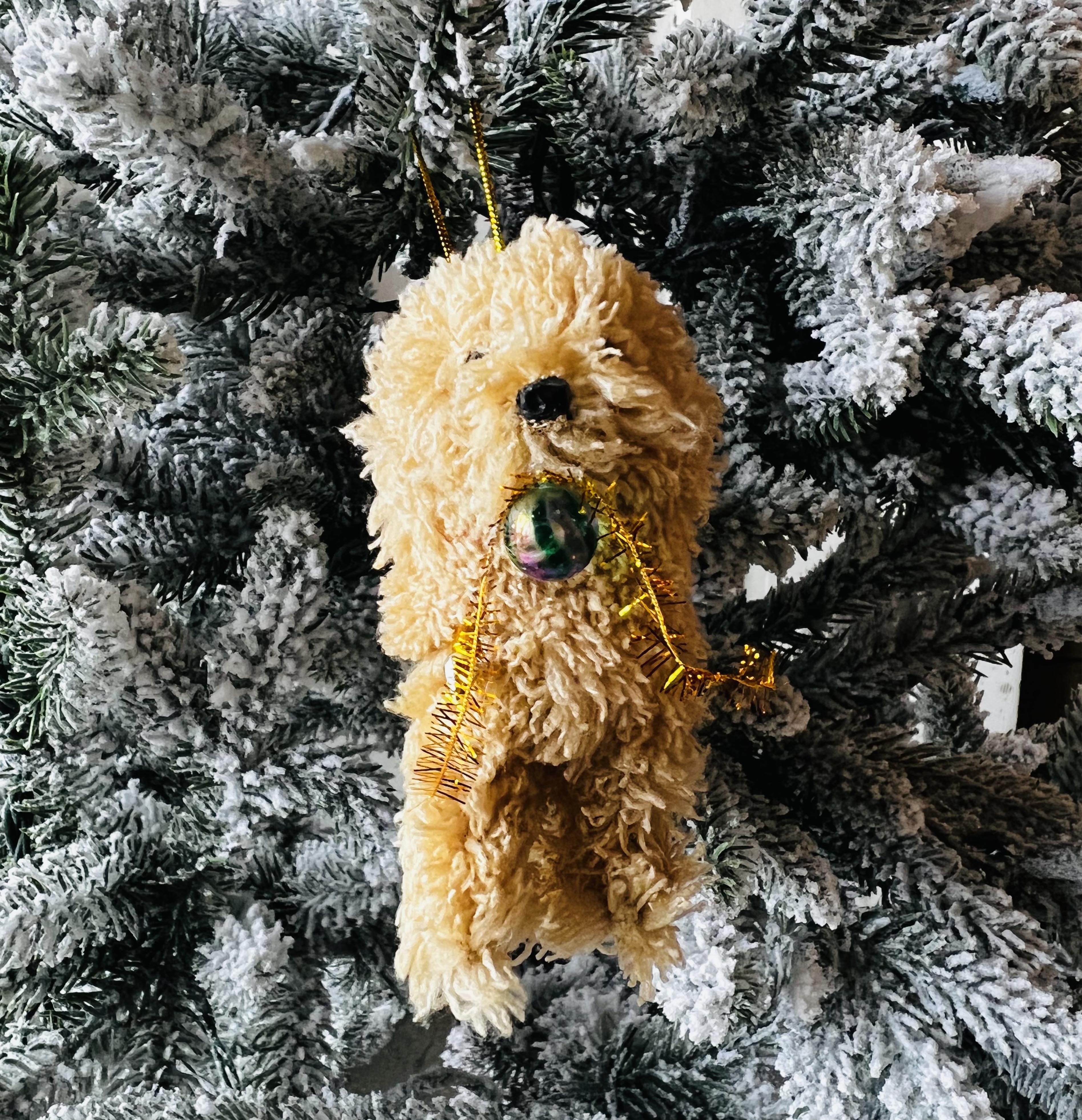 Naughty Doodle Dog Ornament