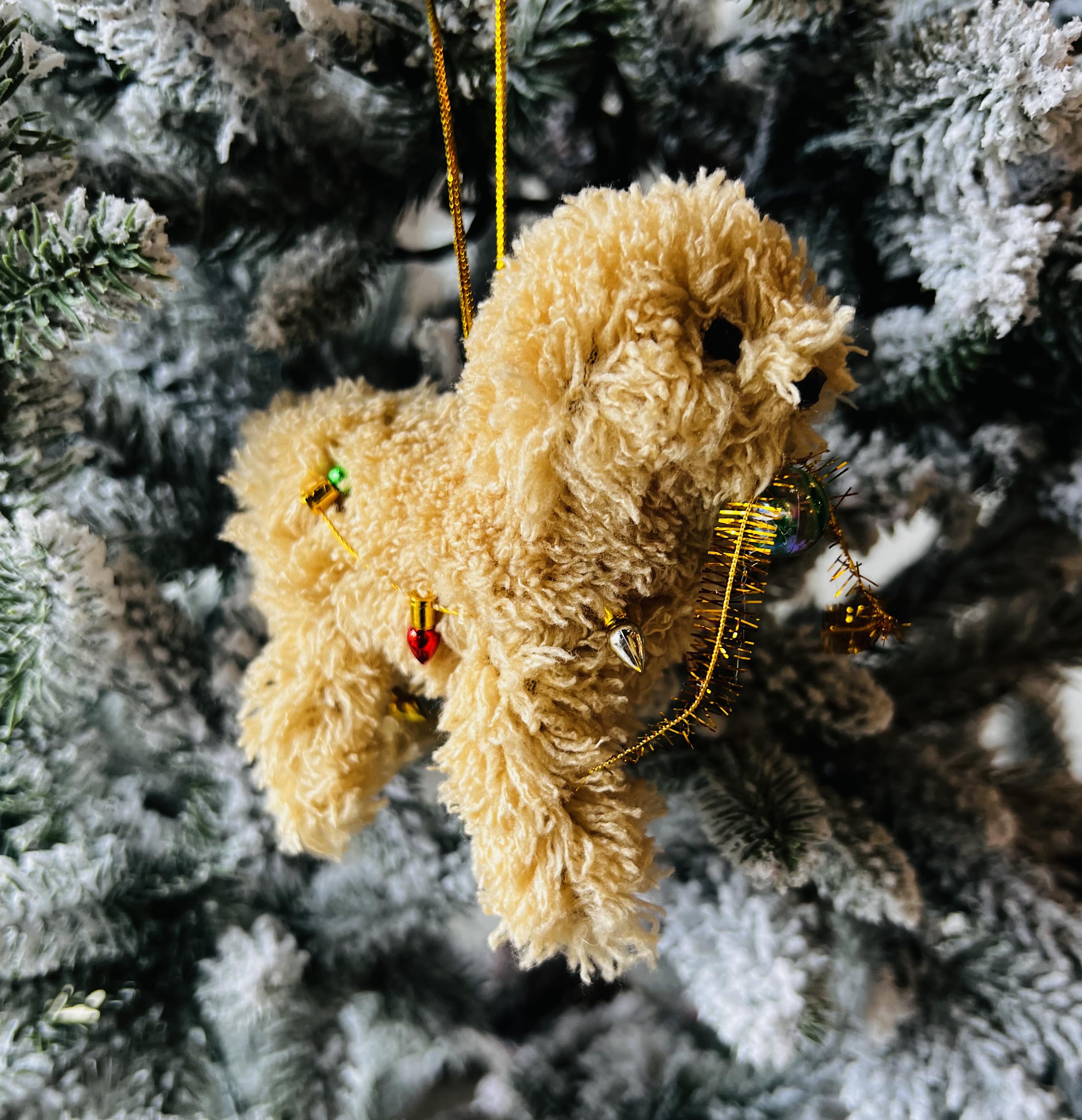 Naughty Doodle Dog Ornament