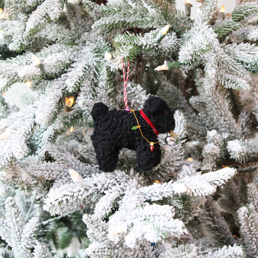 Naughty Curly Doodle Dog Ornament (LIMITED QUANTITIES)