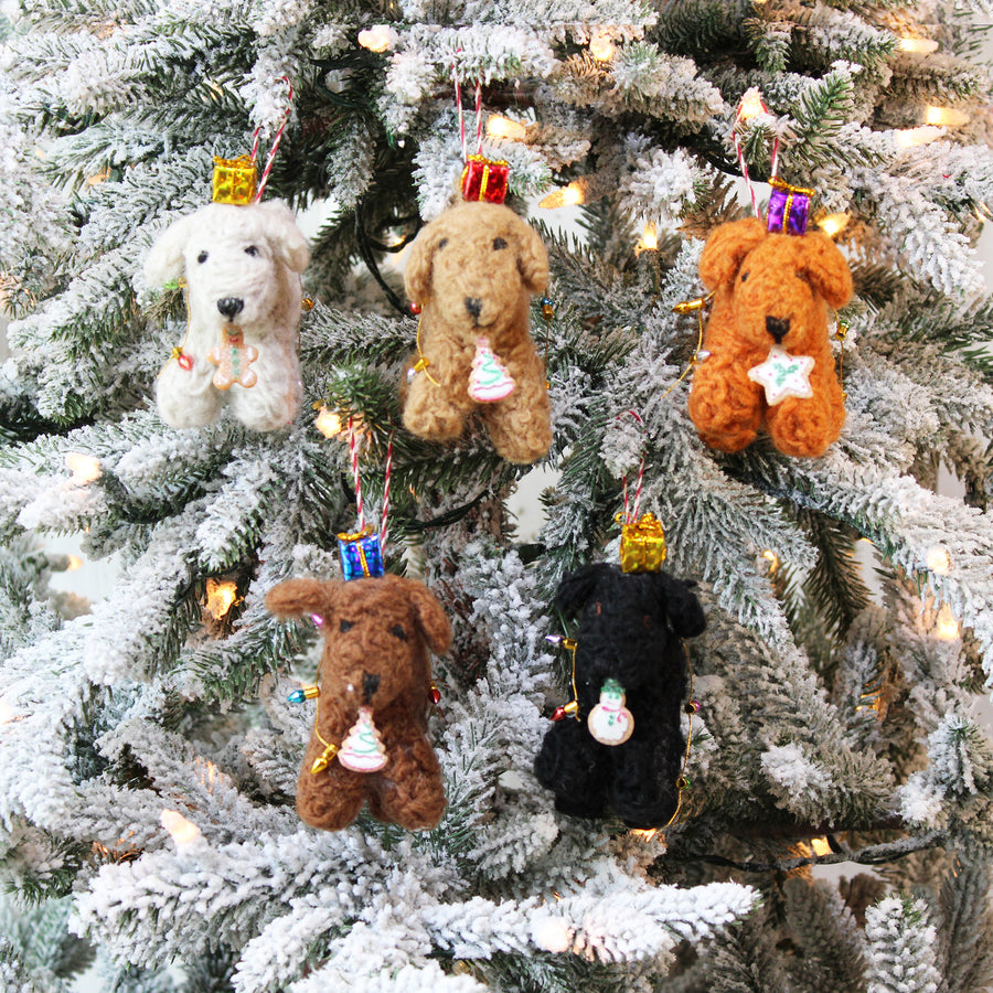 Naughty Curly Doodle Dog Ornament (LIMITED QUANTITIES)