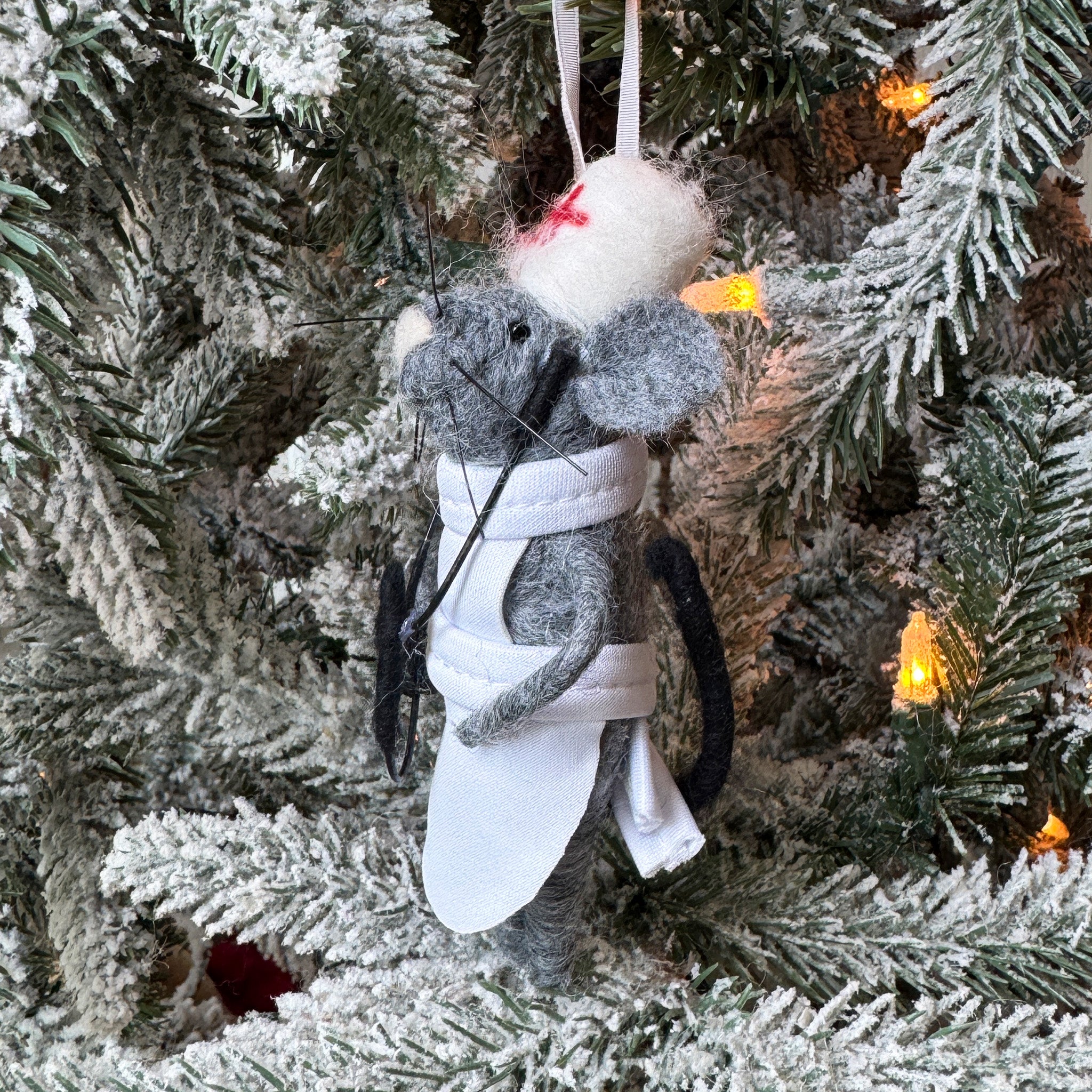Nurse Mouse Ornament