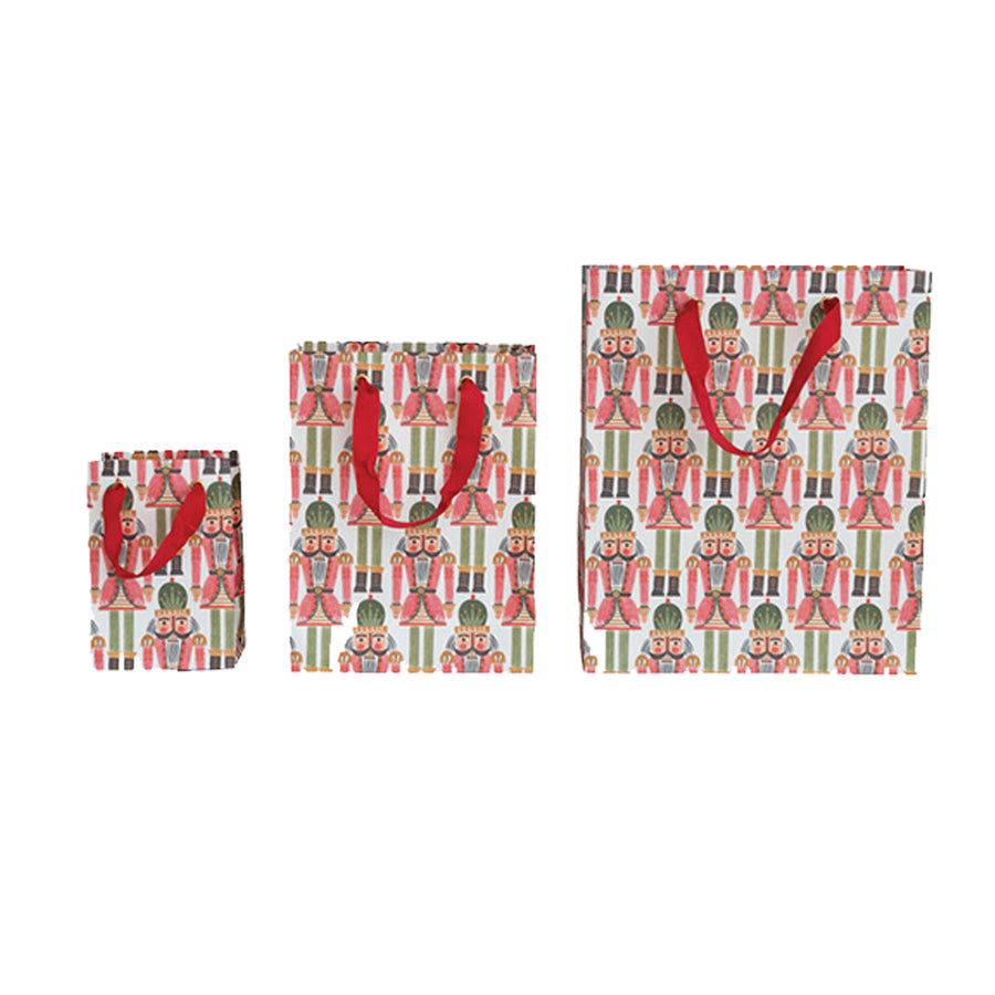 Nutcracker Paper Gift Bag Set