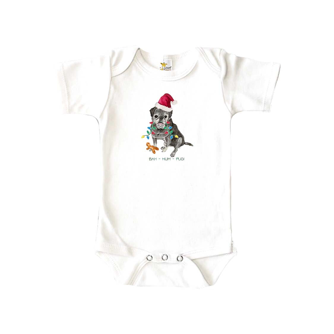 Bah Hum Pug Baby Onesie