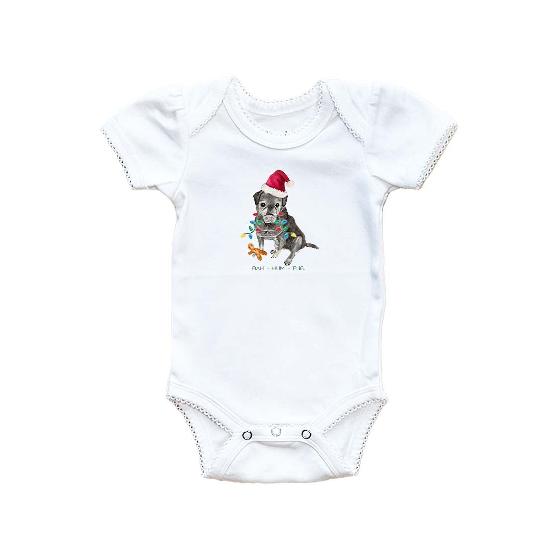 Bah Hum Pug Baby Onesie