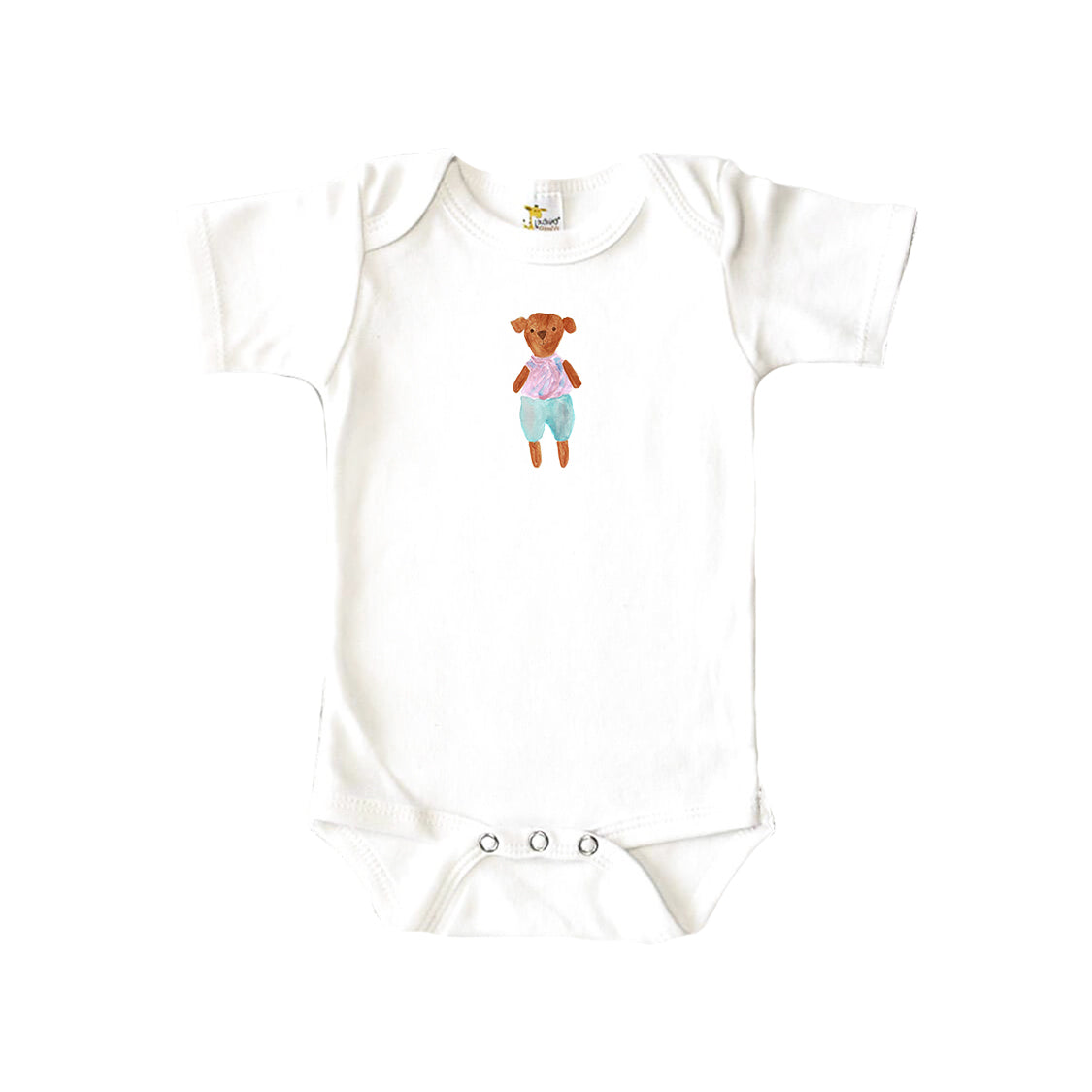 Watercolor Bear Baby Onesie