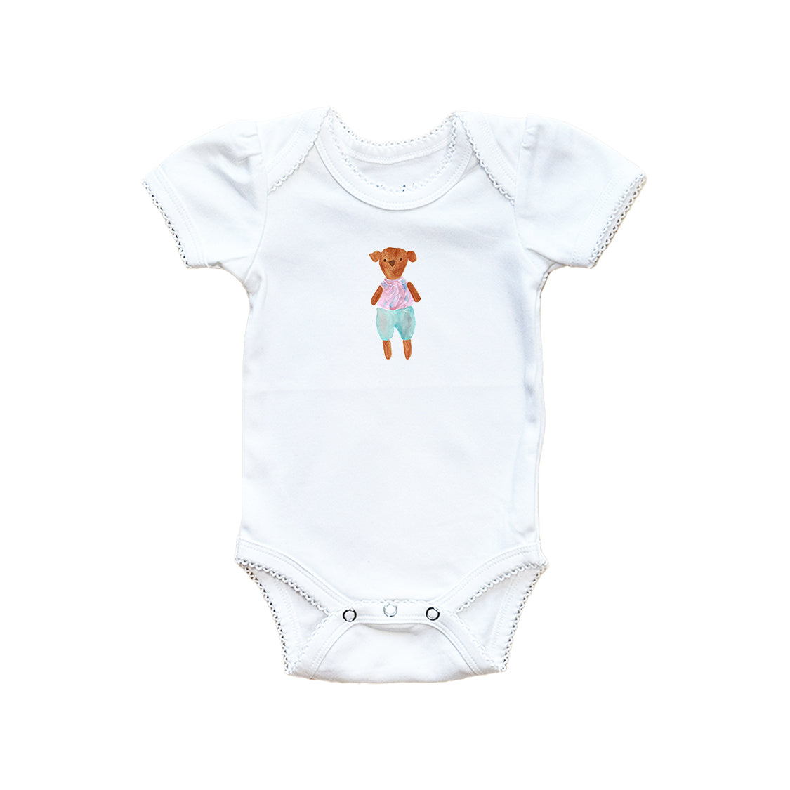Watercolor Bear Baby Onesie