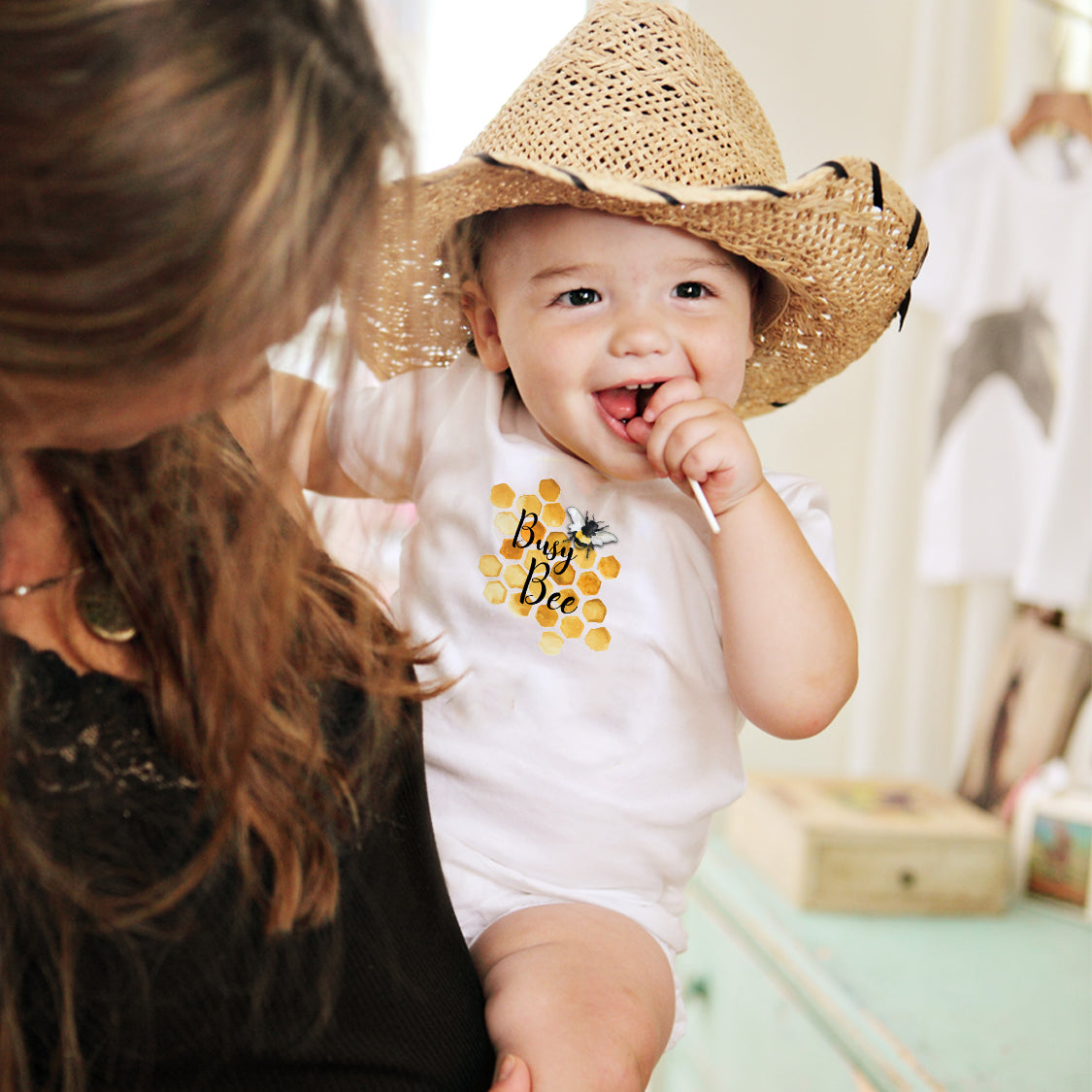 Busy Bee Baby Onesie