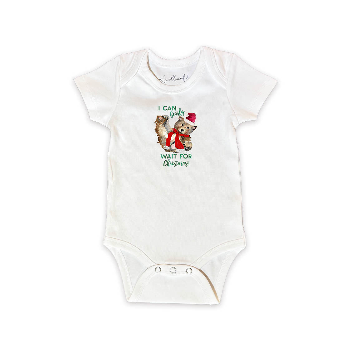 Bearly Wait For Christmas Baby Onesie