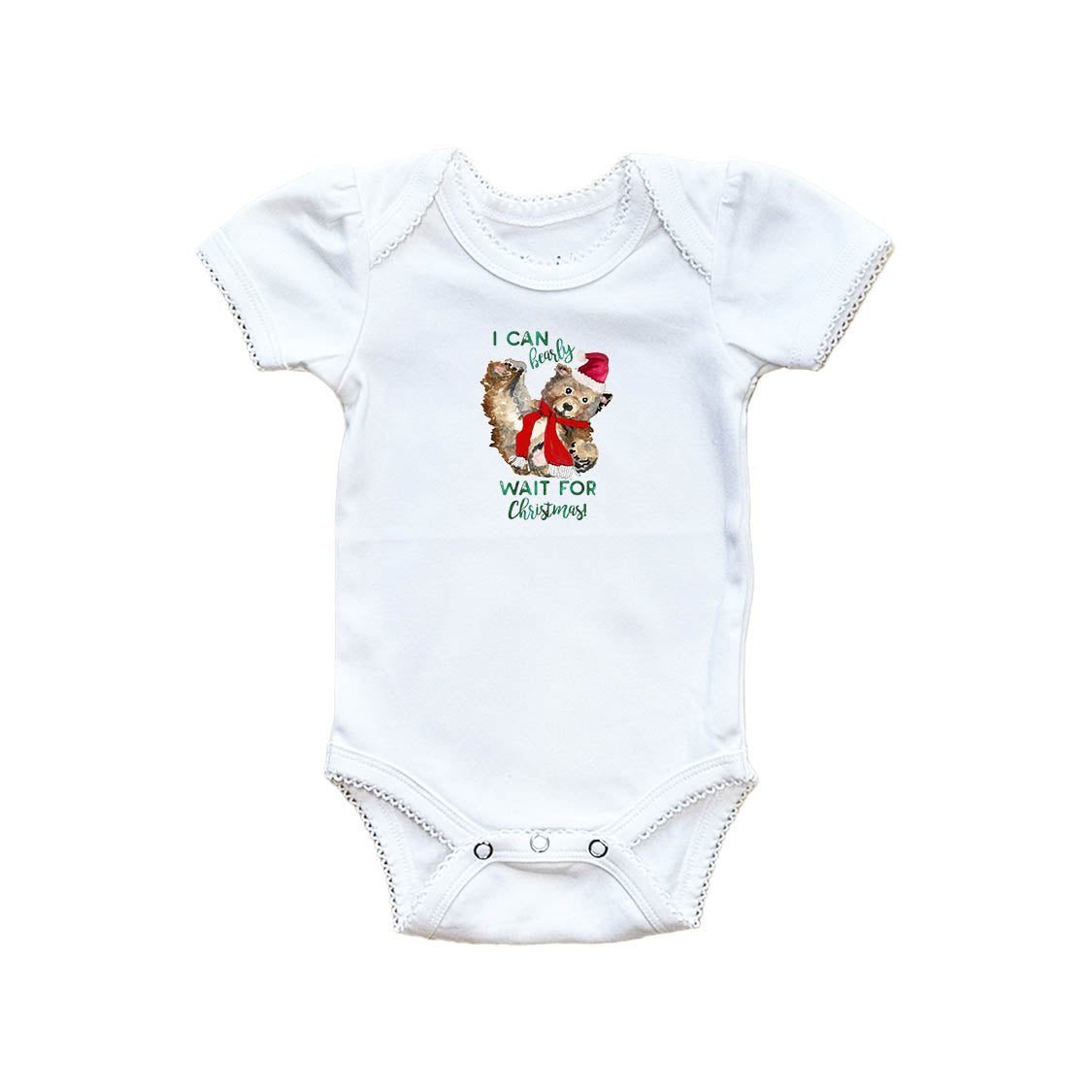 Bearly Wait For Christmas Baby Onesie