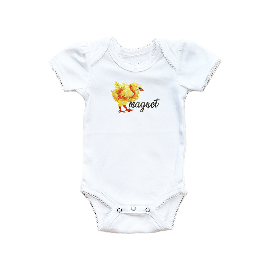 Chick Magnet Baby Onesie