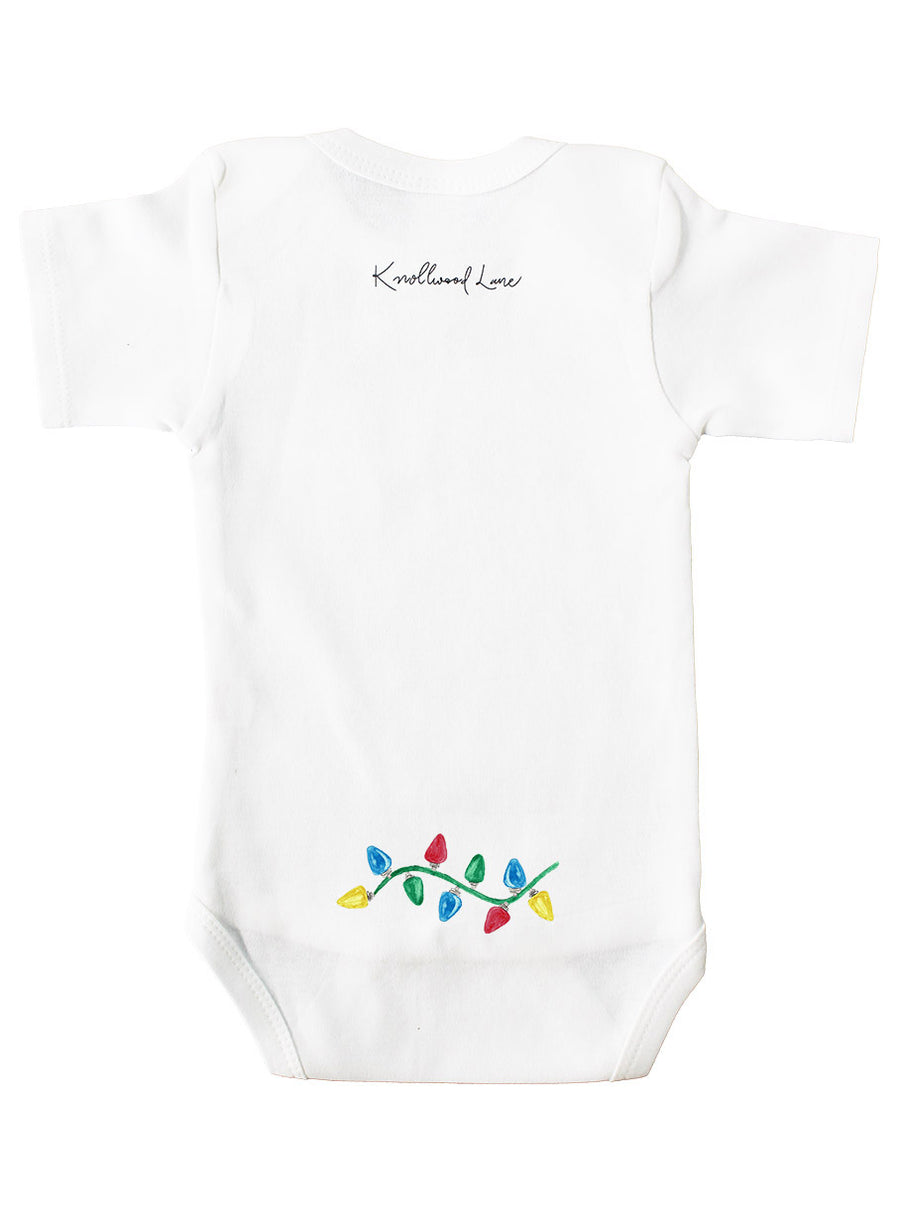 Christmas Lit Doodle Baby Onesie